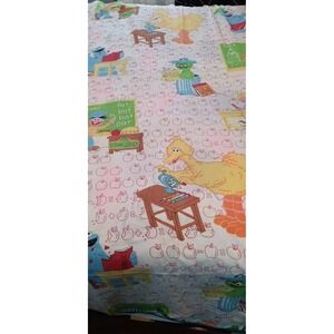 Vintage 80s Sesame Street Twin Sheet 3pc Set School Retro Kidcore